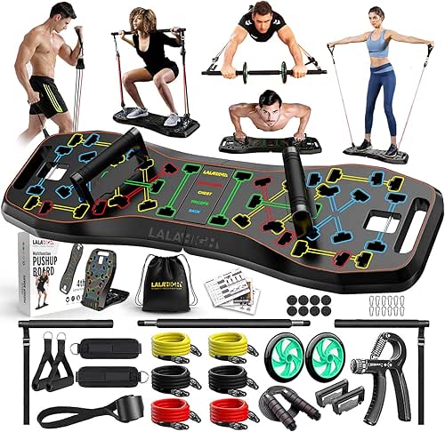 LALAHIGH Push Up Board,36 in 1 Home Gym Equipment with