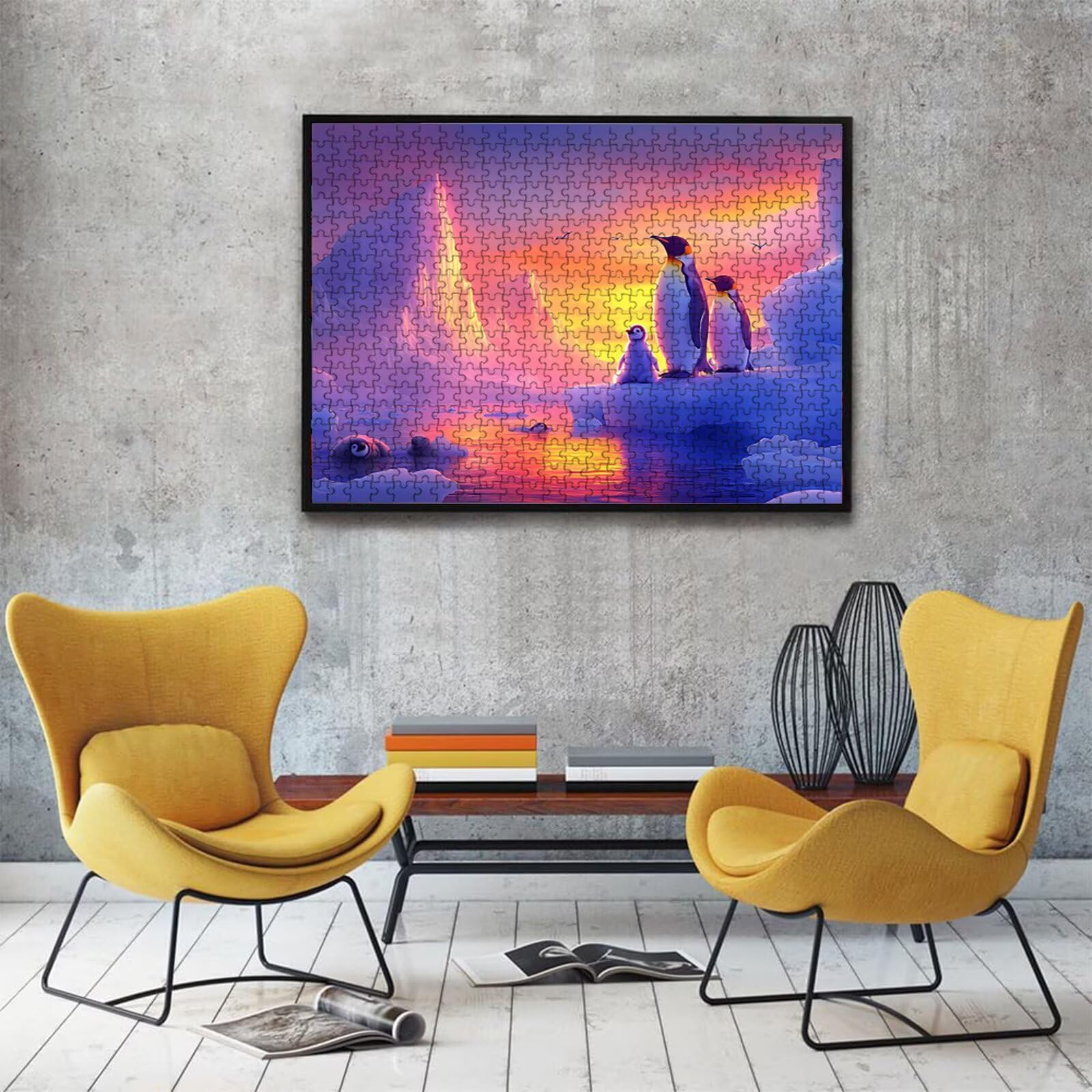 Puzzle 5000 sztuk pingwin zwierzęcy - duże drewniane puzzle - puzzle 5000 elementów dla dorosłych - gra inteligencyjna - opakowanie pudełka - precyzyjne cięcie - jakość kolorowe puzzle do wystroju