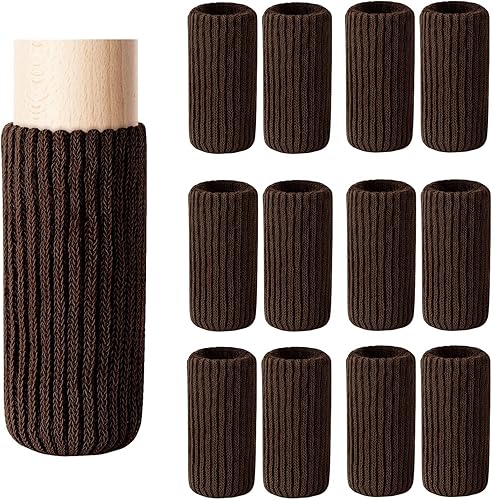 Miniatura 1 de 40 calcetines para patas de muebles, protectores de piso de punto de alta elasticidad para patas de silla, juego de fundas gruesas para patas de