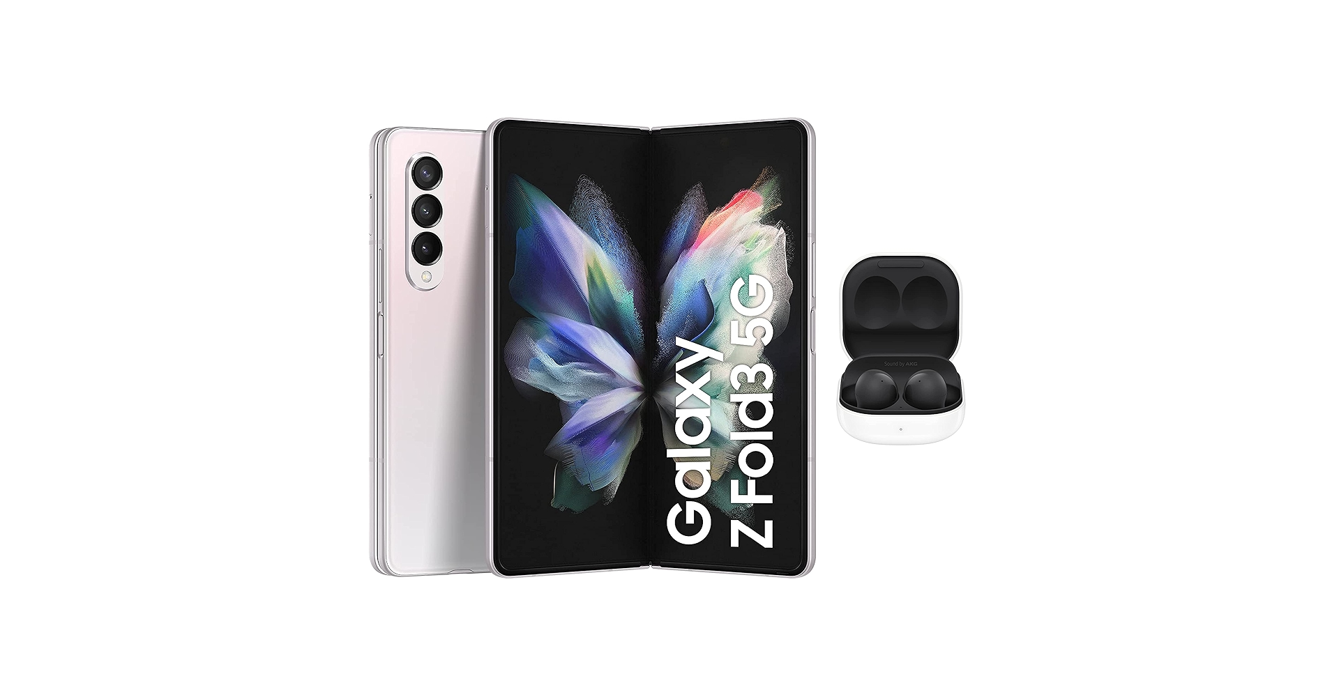 Refurbished) Samsung Galaxy Z Fold3 5G (Phantom Silver, 12GB RAM