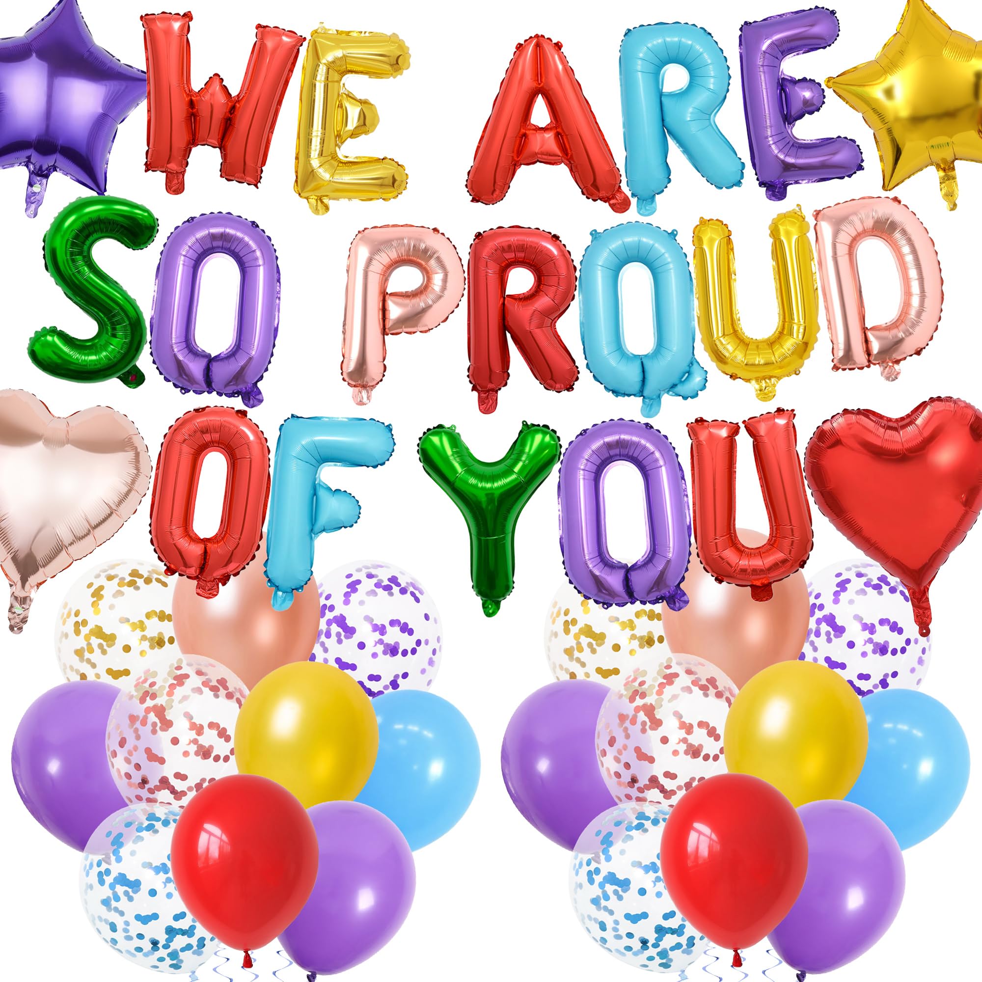 Graduation Decorations Congratulations, We Are So Proud of You Balloons