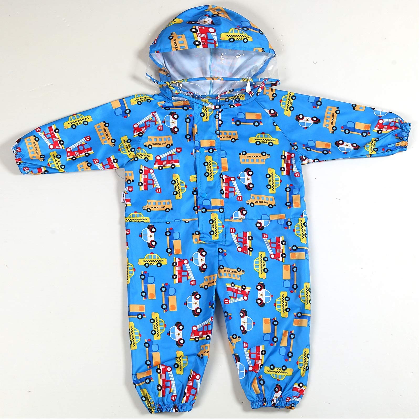 JinBei Kinder Regenmantel Mädchen Jungen Regenjacken Atmungsaktiv Wasserdicht Kapuze Leicht Regenanzug Einteilig Outdoor Regenponcho Overall Wandern Unisex Matschanzug Softshelljacke 1-10 Jahre