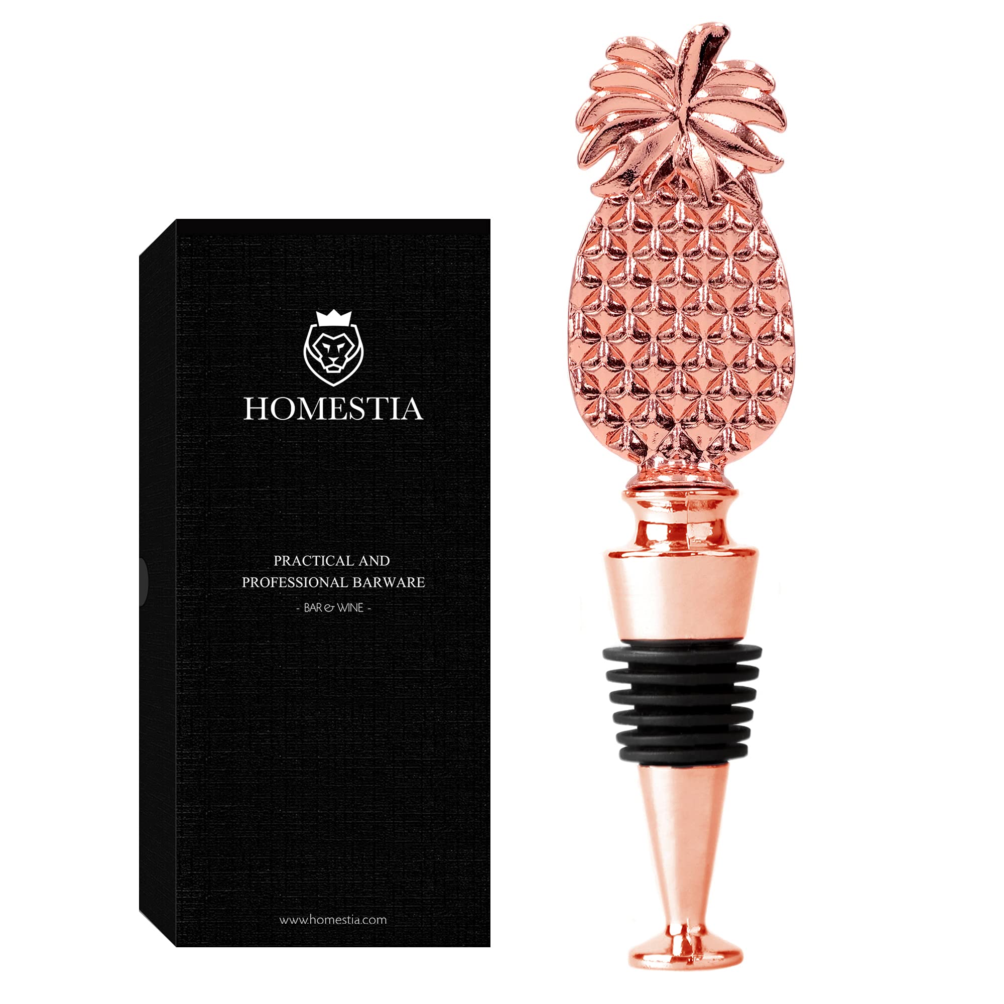 Wine and Beverage Stopper Christmas Gift Accessories Pineapple Decorative Wine Stopper Keep Wine Fresh for New Housewarming Gift, Mother Day Gift, Birthday Present