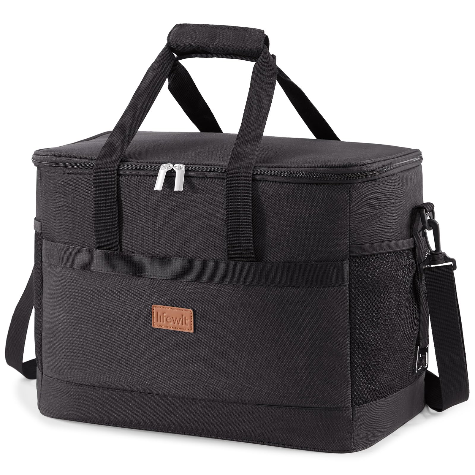 Lifewit Borsa termica per 50 lattine, pieghevole e isolata, grande, a prova di perdite, morbida, portatile, per campeggio, barbecue, attività all'aperto in famiglia