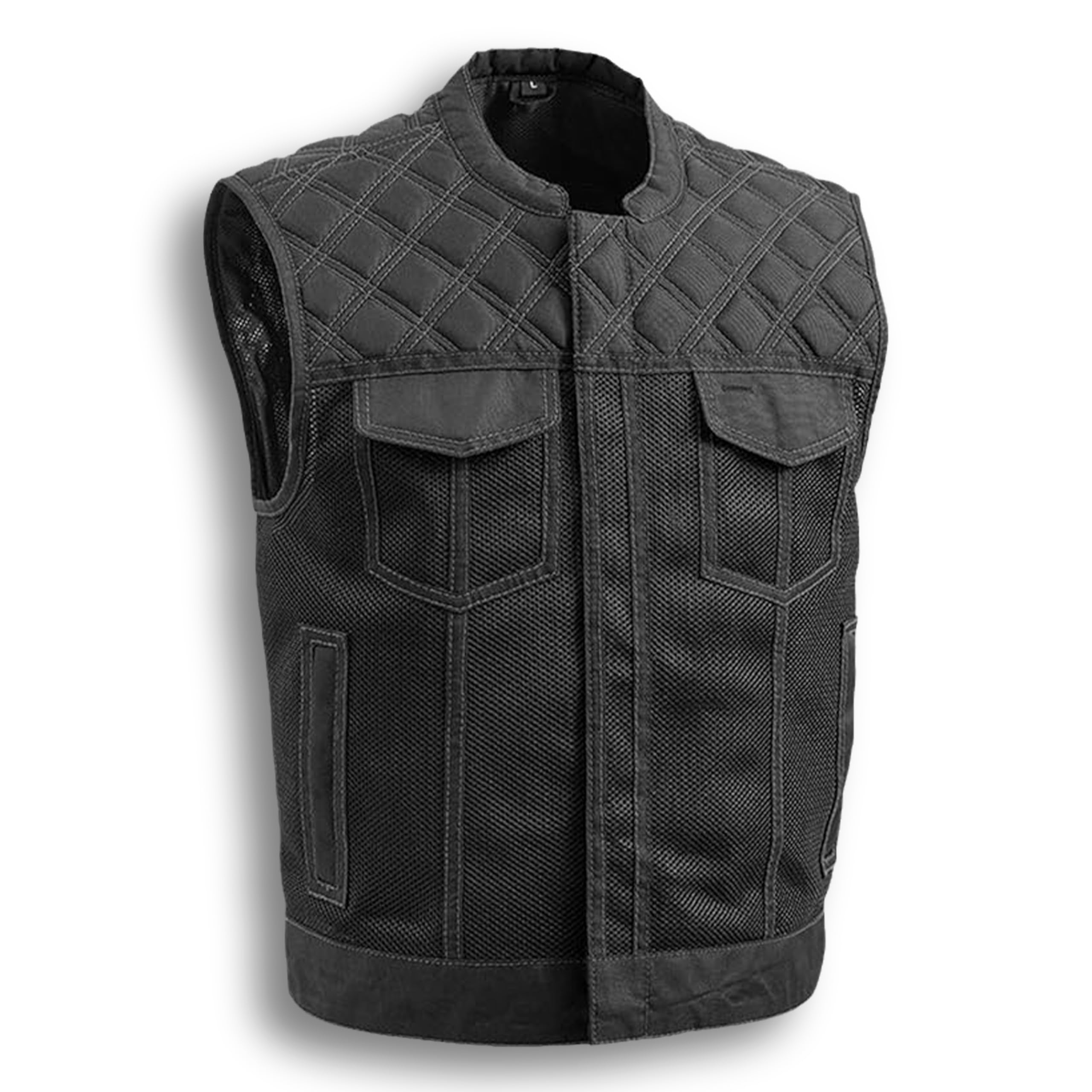 First Mfg Co Upside Men's Moto Mesh Vest: 2.5