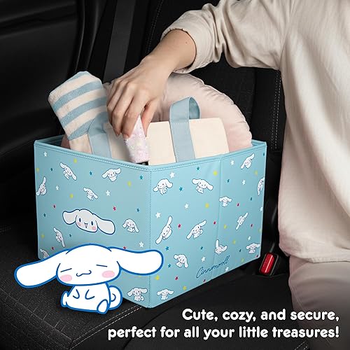 Miniatura 7 de Sanrio Cinnamoroll - Organizador de maletero de automóvil y contenedor de almacenamiento, compartimento plegable simple conveniente resistente,