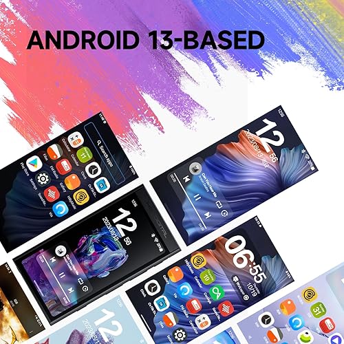 Miniatura 3 de HiBy Reproductor de música digital M300 con altavoz incorporado Android 13 OS Bluetooth WiFi y FM Soporta PCM768k DSD256 32G Negro