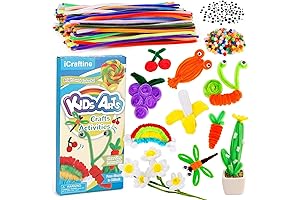 iCraftine Craft Kit for Kids: Create 18 Christmas-Themed Arts & Crafts Figures