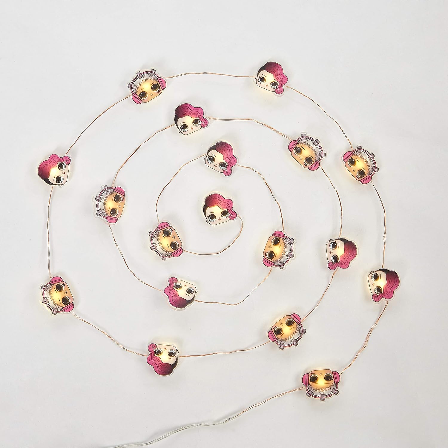 LOL Surprise Figural Acrylic String Lights, Pink