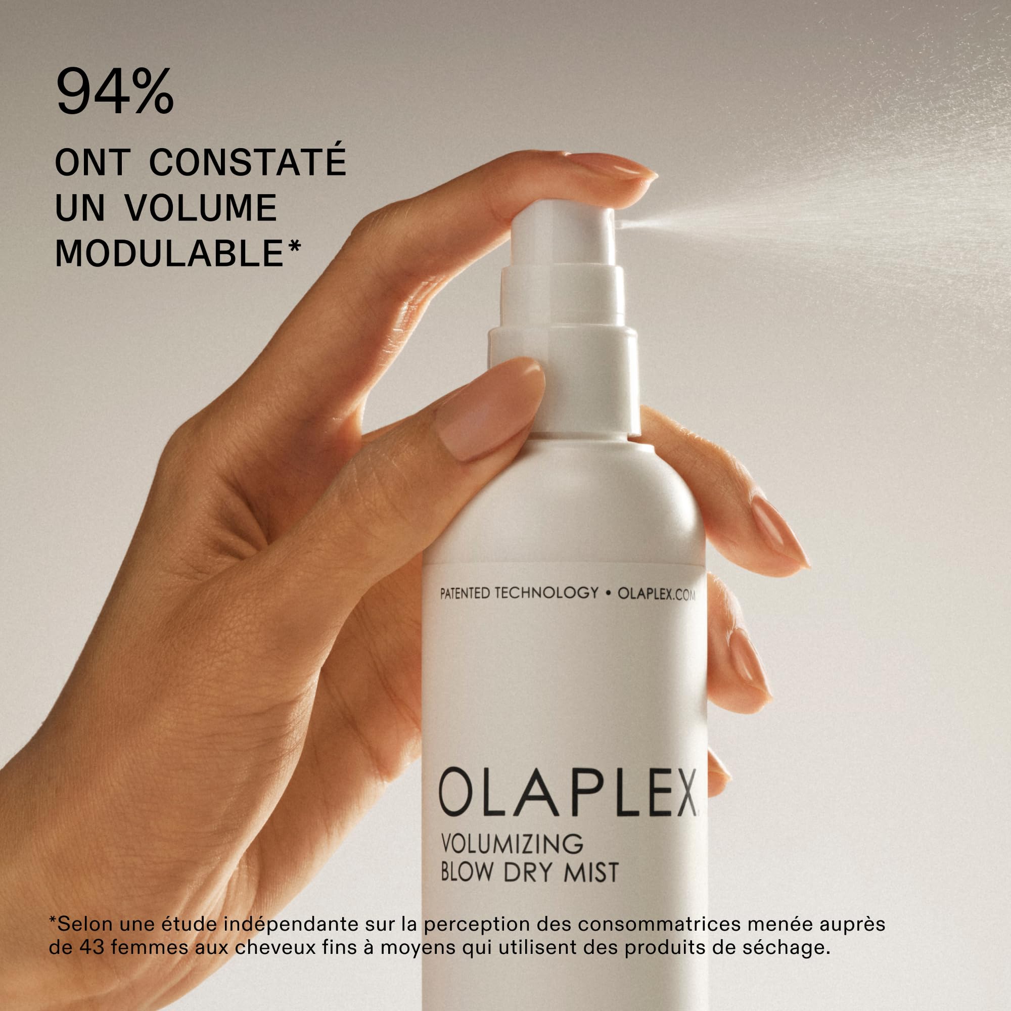 Olaplex Brume Volumisante pour Sèche-Cheveux, Protection Contre la Chaleur, Répare et Protège pour des Brushing d'Apparence Plus Sains, Accélère le Temps de Séchage, Rend les Cheveux Brillants, 150ml