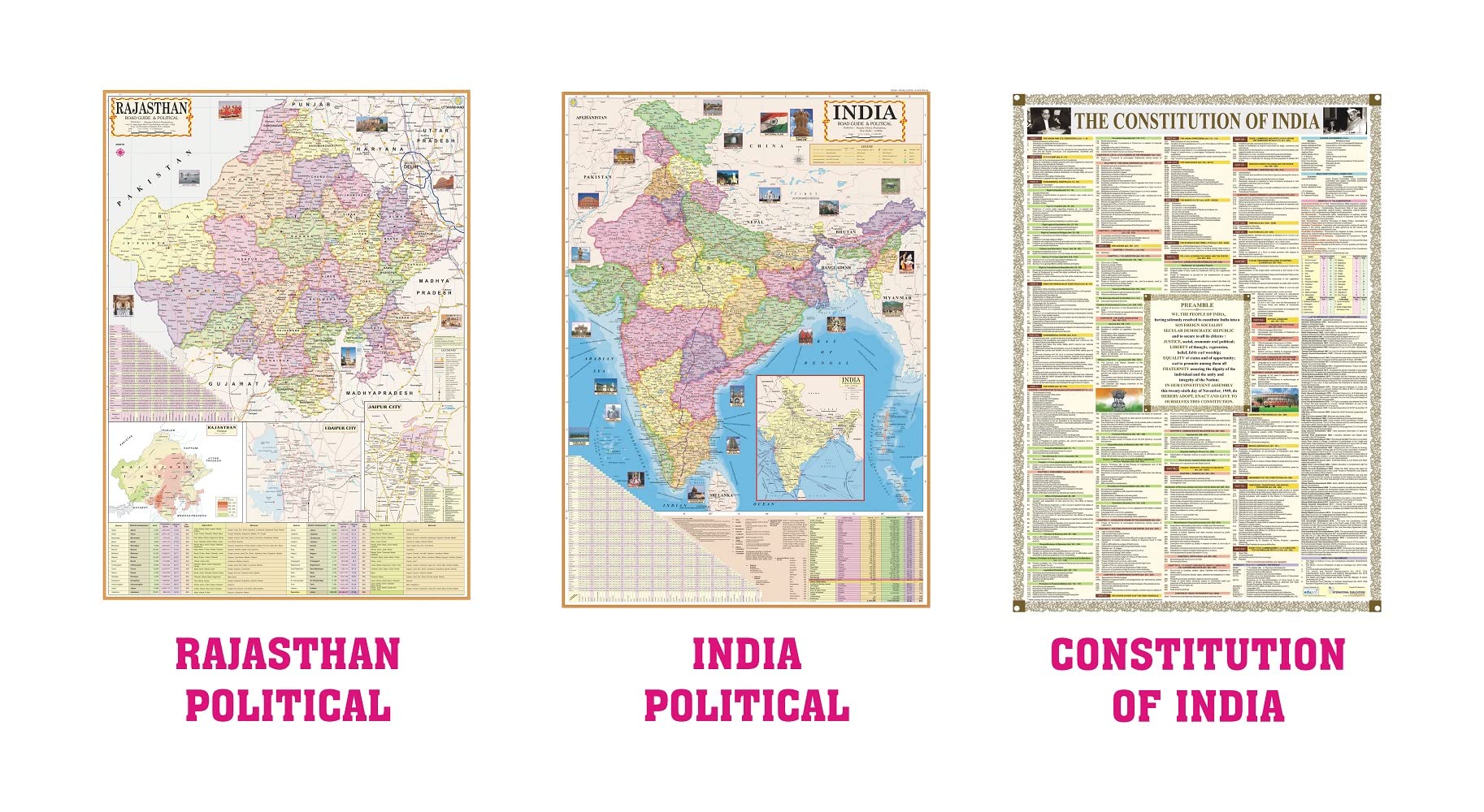 Buy 6 ENGLISH S INDIA & WORLD POLITICAL & PHYSICAL S(SIZE28"×40