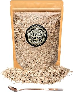 Alder Wood Chips for Cocktail Smoker; Smoked Whiskey/Bourbon/Old Fashioned Drinks - Fine Sawdust Shavings for Cocktail Smoking Guns, Smoke Box, BBQ - 5oz Gift Bag & Spoon By G&J's Finest