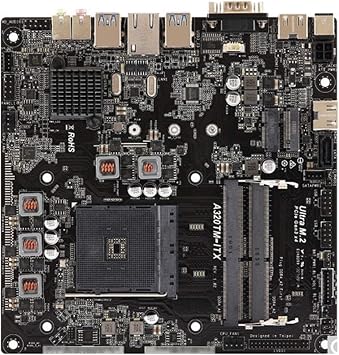 Computer Motherboards Fit for A320 AM4 MINI-ITX Itx Htpc Moederbord Voor Fit for Asrock A320TM-ITX Desktop Board USB3.1 M.2 DDR4
