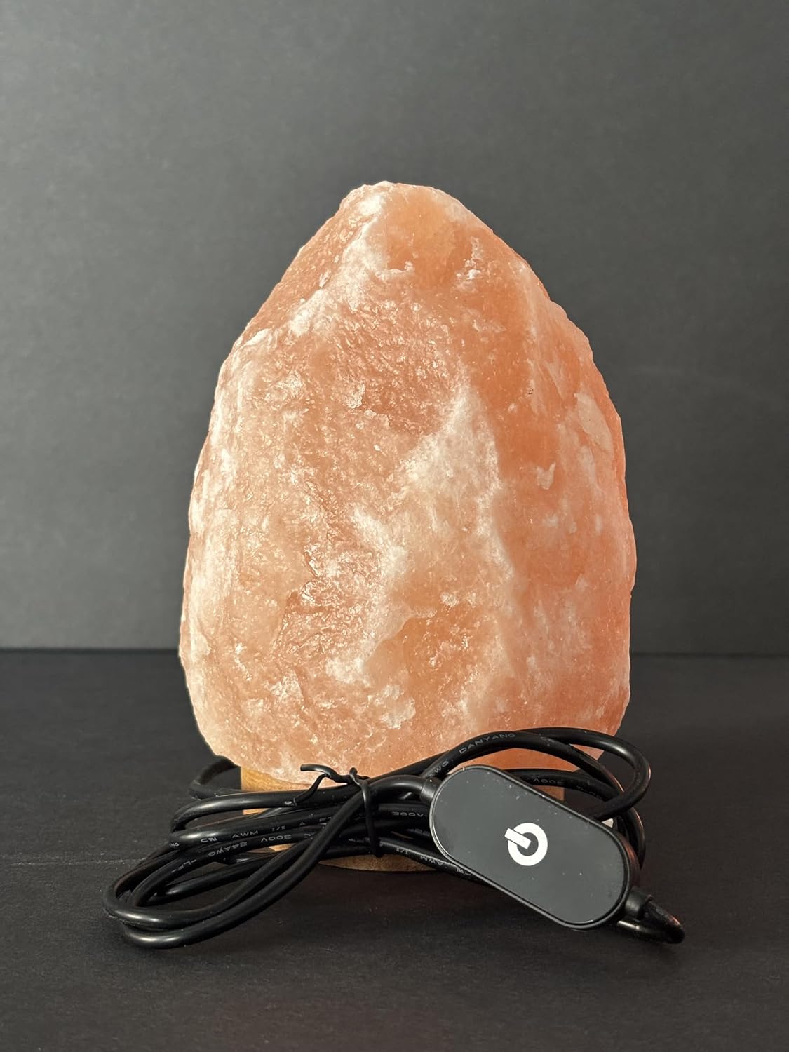 PINK ROCK SALT LAMP 3-4LBS with wood + LED&USB Cable