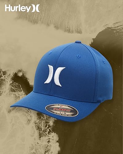 Miniatura 7 de Hurley Gorra de béisbol para hombre - Flexfit - Gorras de béisbol ajustadas para hombre (tamaños S-XL)