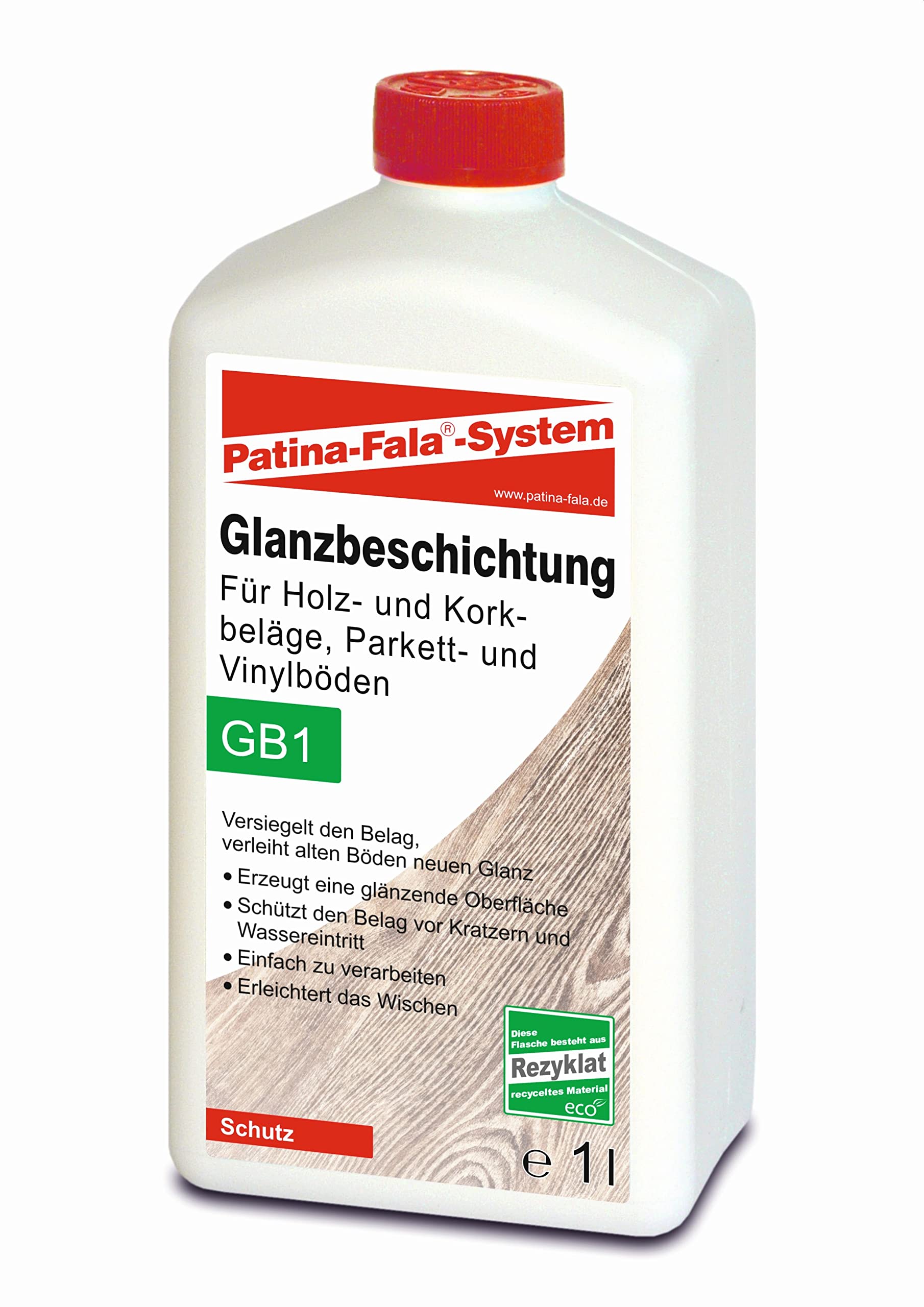 Patina-Fala GB1 Glanzbeschichtung 1 L - Imprägniermittel für Holz- und Korkbeläge Parkett- und Vinylböden