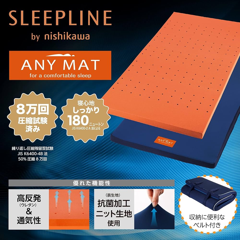 Amazon.co.jp: エニーマット マットレス シングル 高反発 寝返り