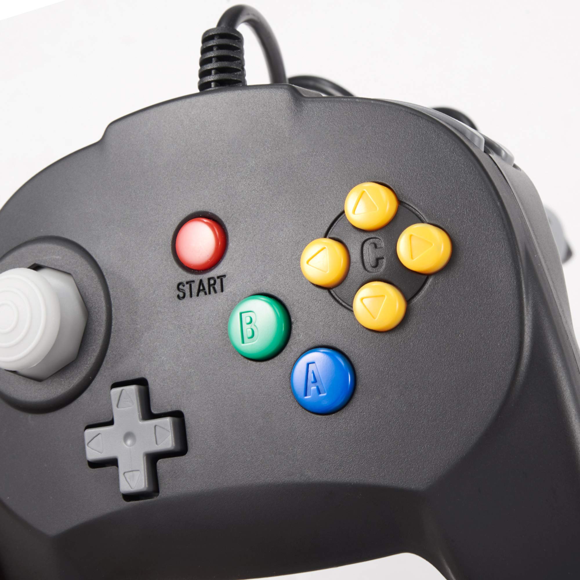 miadore Classic N64 Controller, Retro N64 Wired Remote Joystick Gaming Controller Compatibile con la Console N64 (nero)