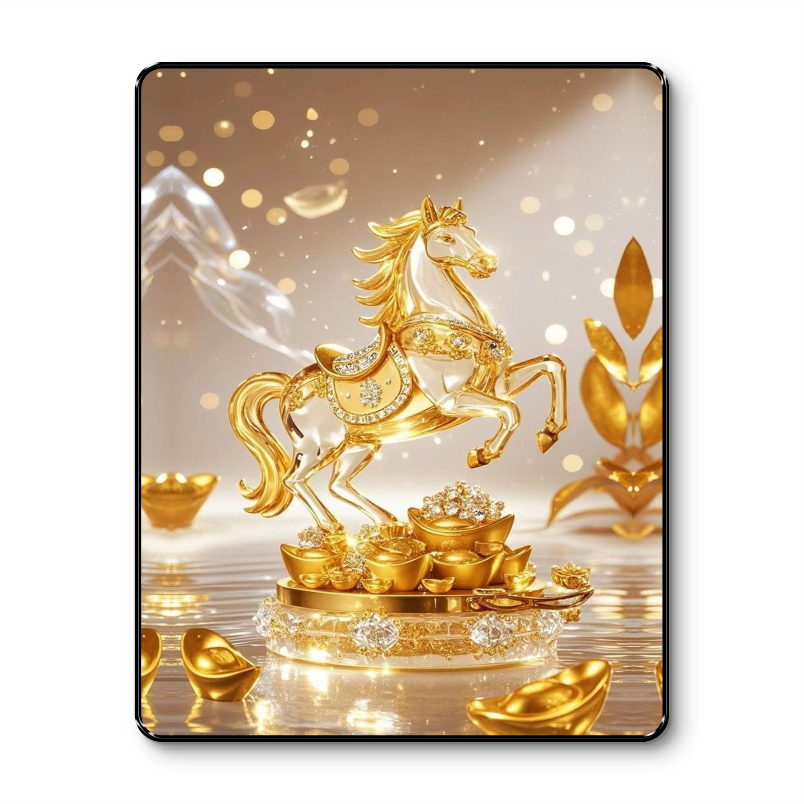 Golden Money Tree Wall Art - Wealth & Good Luck -17