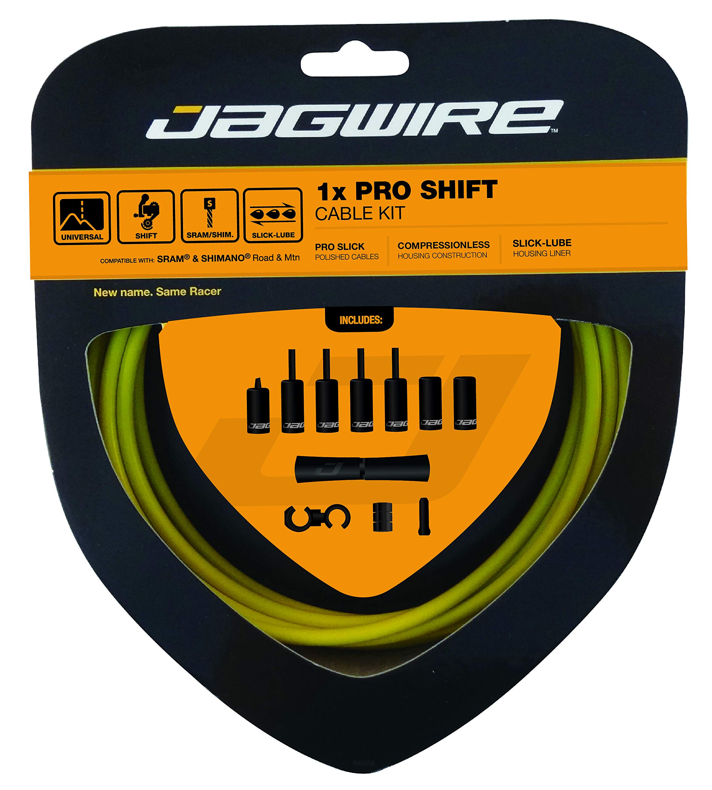 Jagwire Pro Unisex Adult Cables and Sleeves, Yellow, One Size