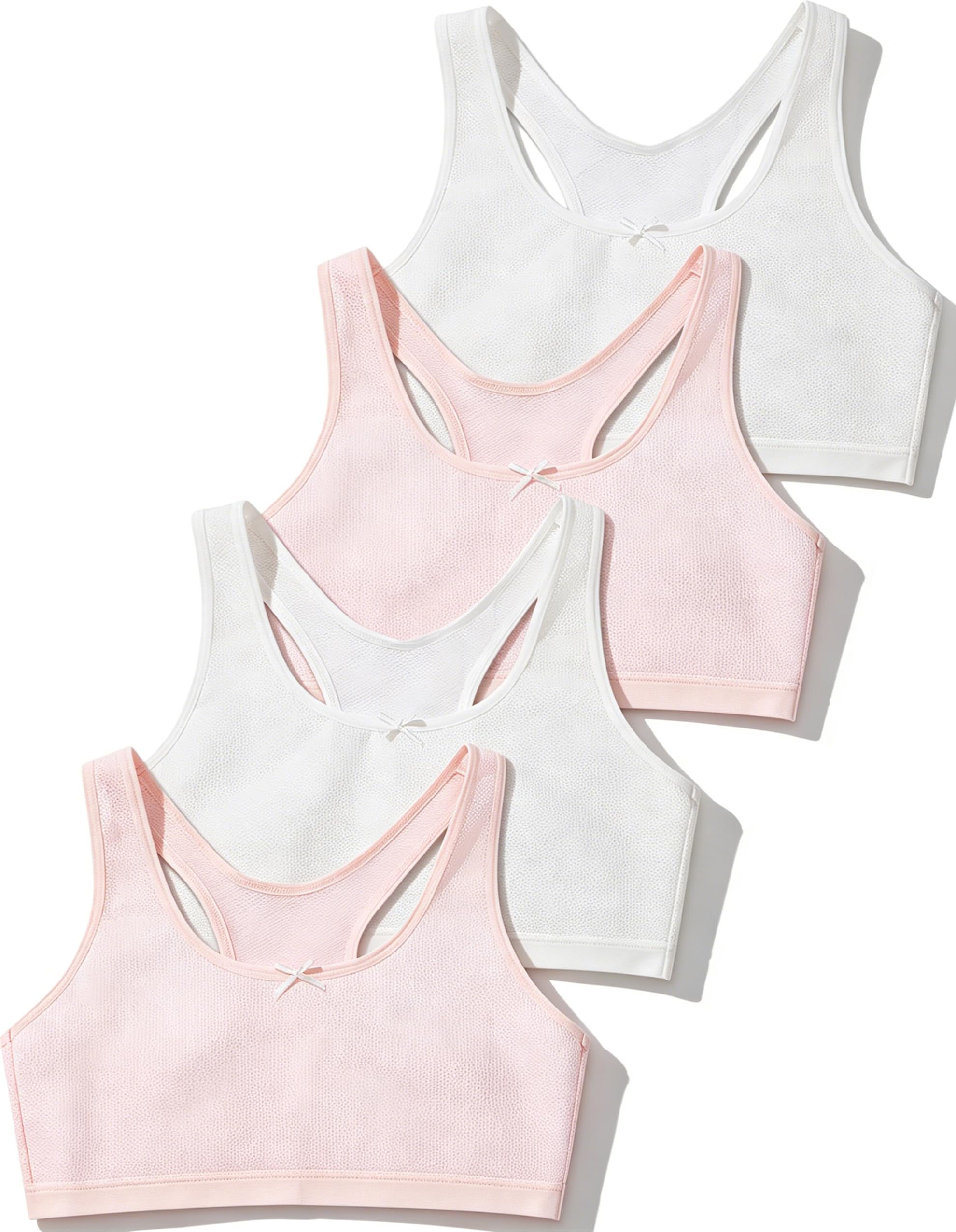 Training Bras for Girls 8-14, Seamless Racerback, Light Padded