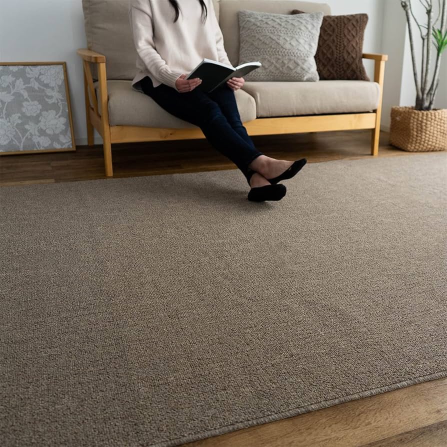 カーペット ラグ 8畳 防ダニ 抗菌 352×352cm 国産 新品 サヤンサヤン カーペット 8畳 江戸間 防ダニ 抗菌 防臭 絨毯 352