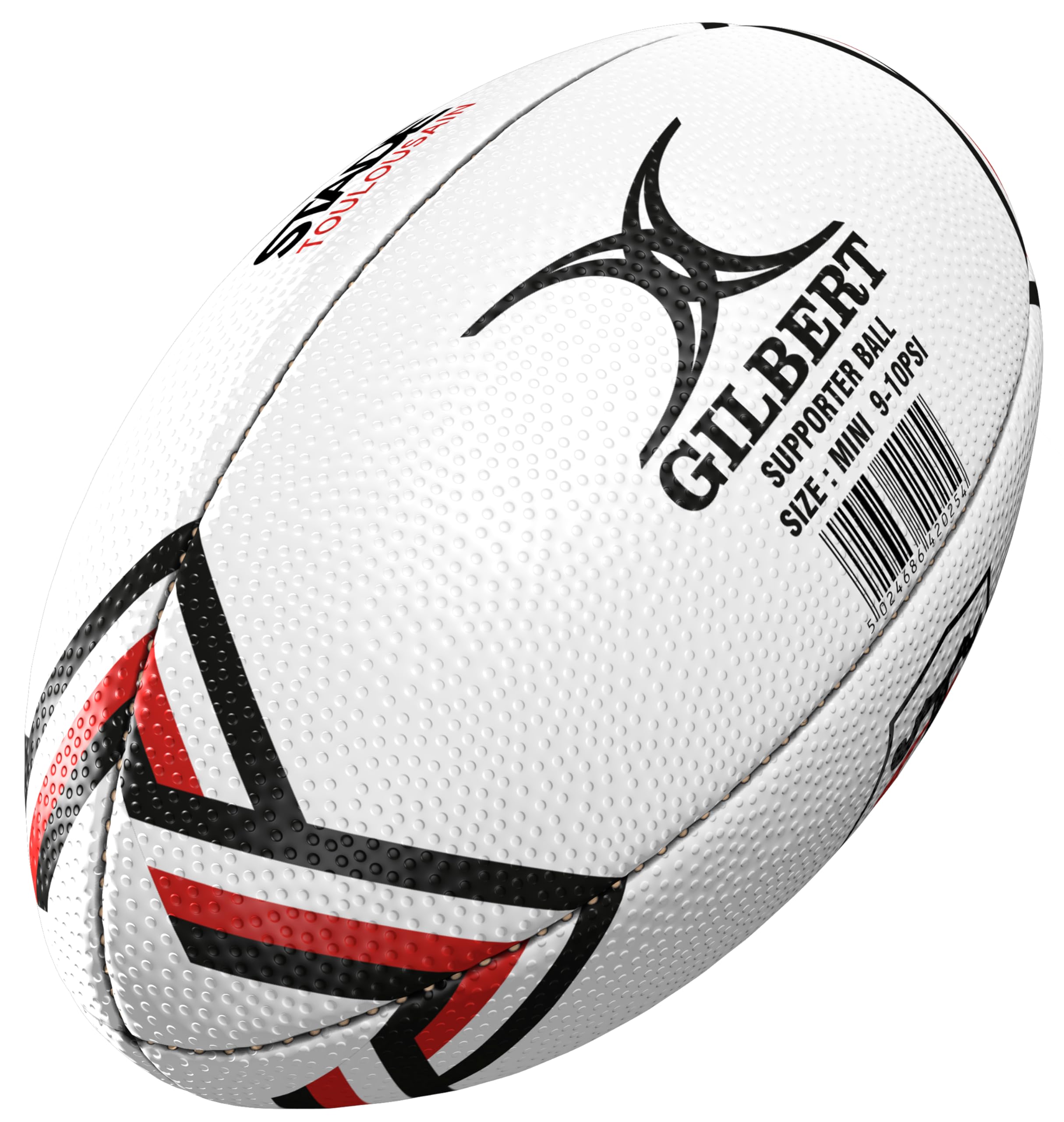 Gilbert Mini Ballon de Rugby Toulouse - Collection Officielle Stade TOULOUSAIN