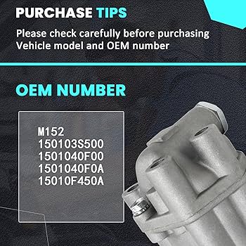 Amazon.com: Engine Oil Pump M152 compatible with Nissan