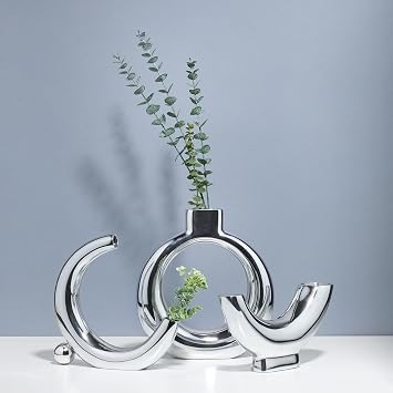 nambe Crescent Moon Vase