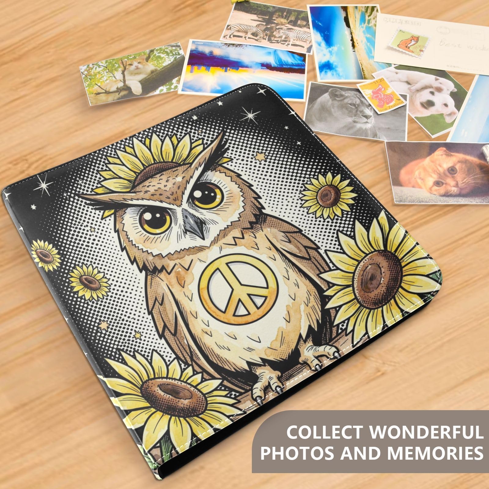 Album de scrapbooking en cuir pour ajouter ou retirer librement les pages intérieures