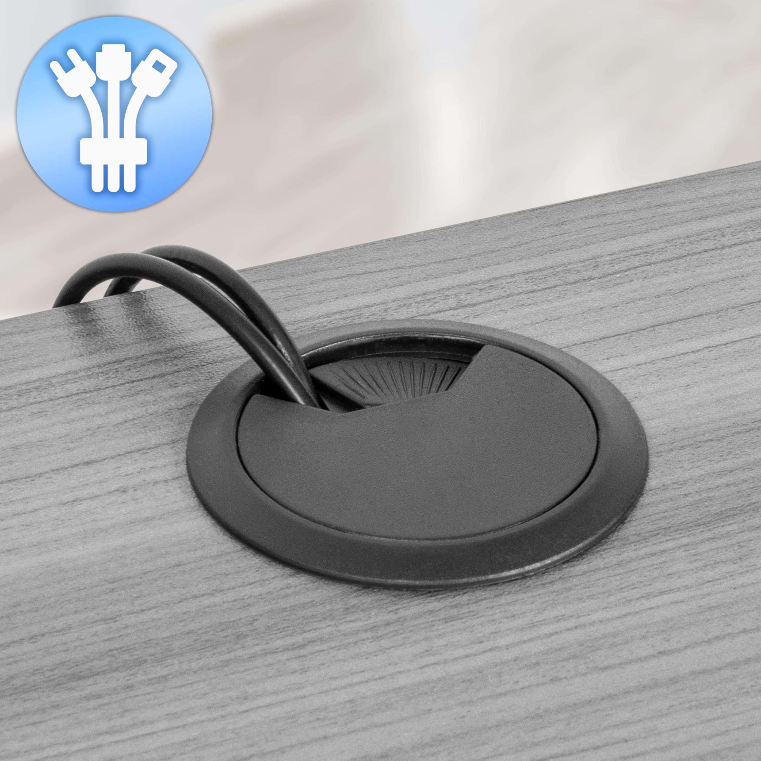 Duronic DD2 GY 120 cm DeskTop Grigio con 2 cassetti | Compatibile con tutti i Desk Top da 120 cm | Accessorio per scrivania | Professionale estetico e organizzato | Superficie per sollevare lo schermo