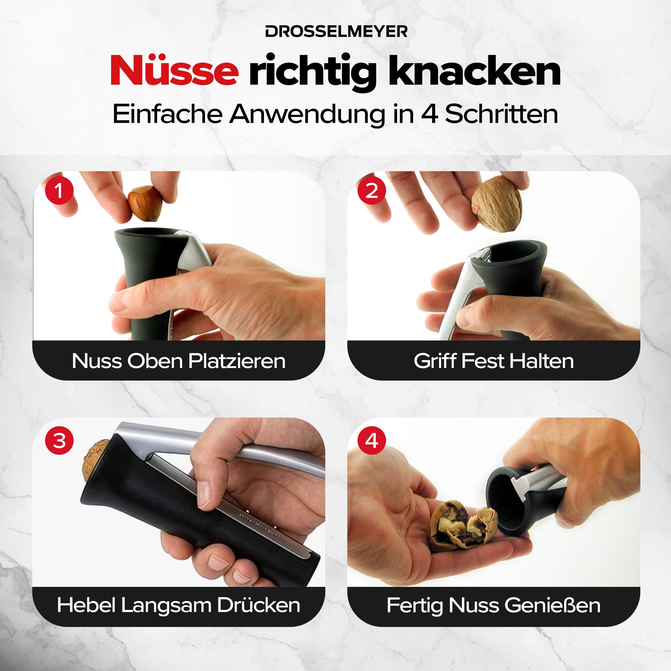 Drosselmeyer Design Nussknacker (Schwarz)