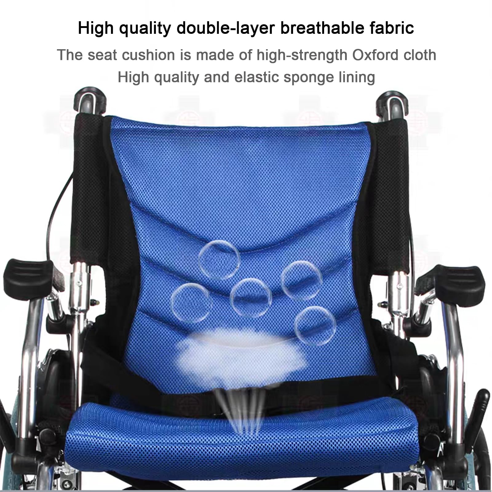Sillas de Ruedas Plegables Silla de Ruedas Manual,Sillas de Ruedas para Adultos,Silla de Ruedas de Transporte Ultraligera Y Fácil de Usar/Small Rear Wheel
