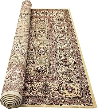HILLS CARPET Traditional Silk Touch Extra Blossom Look Carpet for Living Room, Bedroom and for Hall Size 8 X 11 Feet (Color-Multi)