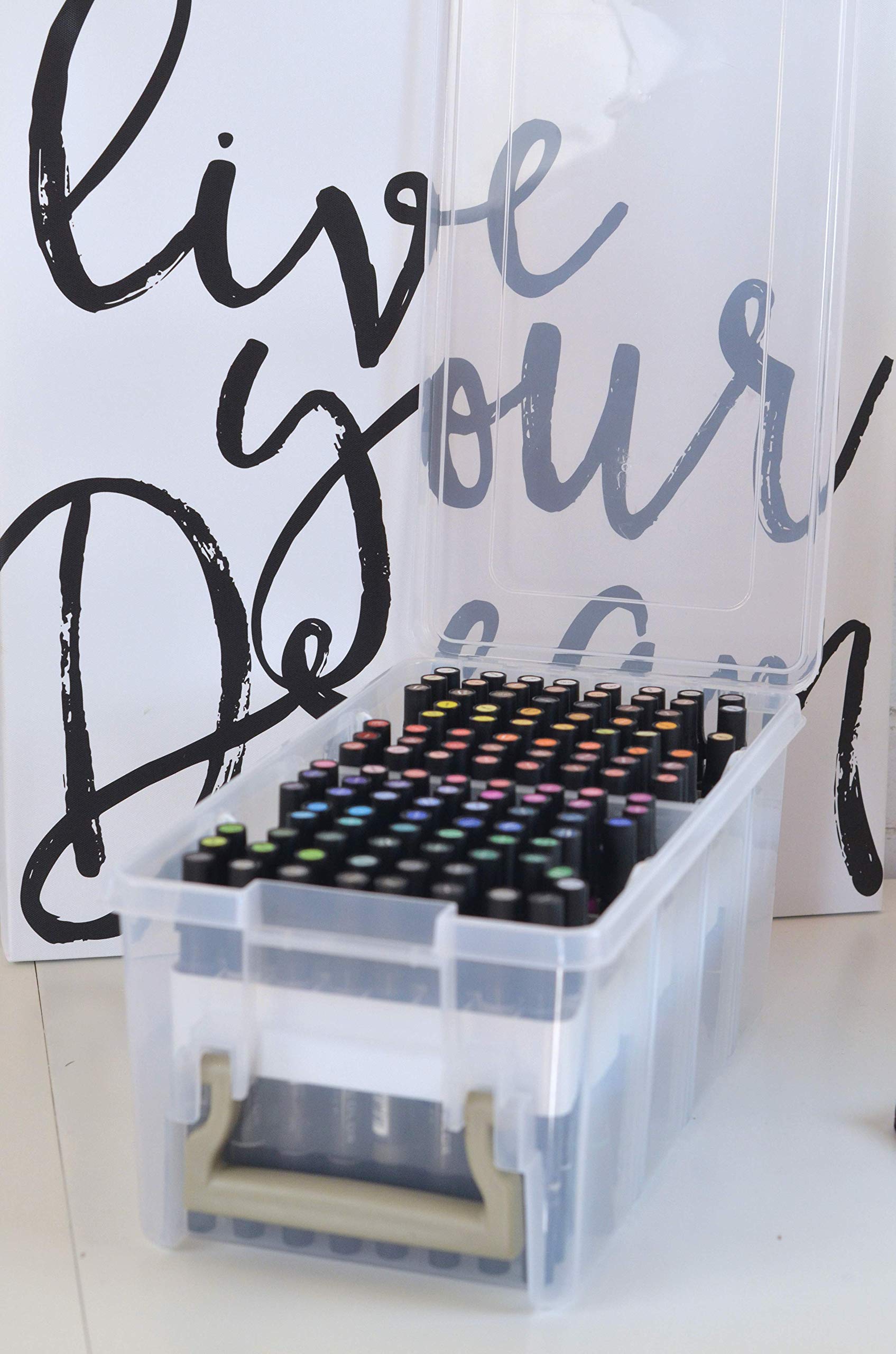 ArtBin 6934AB Satchel with Marker Tray, Art & Craft Organizer, [1