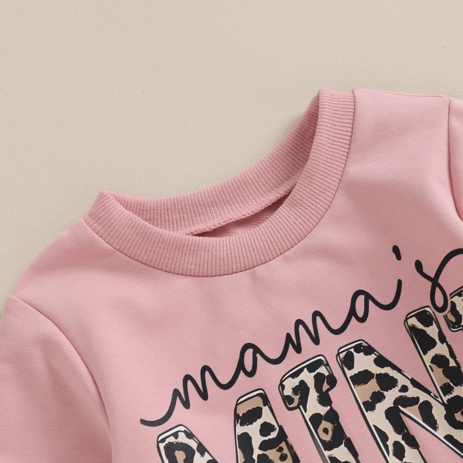Carolilly Ensemble Vêtement Bébé Fille Enfant Sweat-Shirt Pull Manches Longues + Pantalon Jogging Tenue de Printemps Automne Hiver