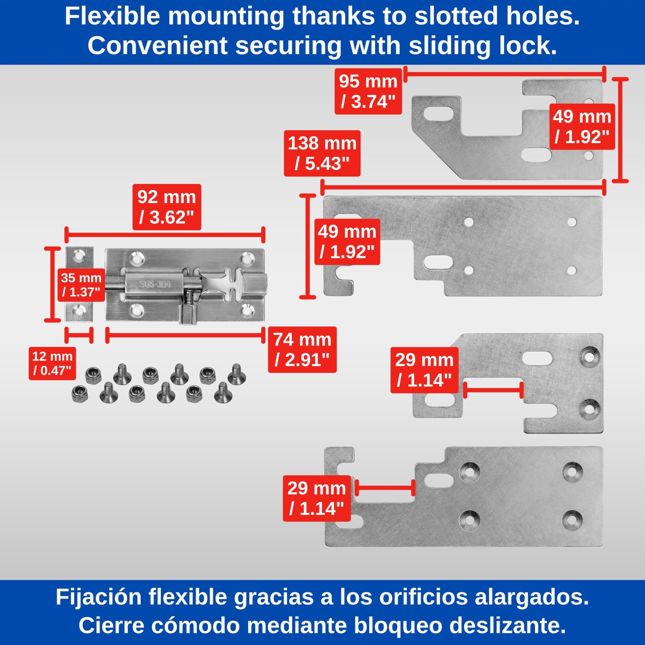 Serratura della porta posteriore per tetto H1/H2, compatibile con FIAT Ducato, Citroën Jumper/Relay, Peugeot Boxer, dall'anno di modello 2006, protezione antieffrazione camper, Prick Stop Lock