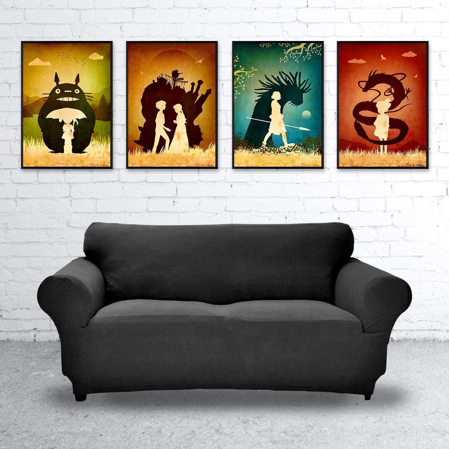 Buy Studio Ghibli Hayao Miyazaki Minimalist Set Artwork Print My 