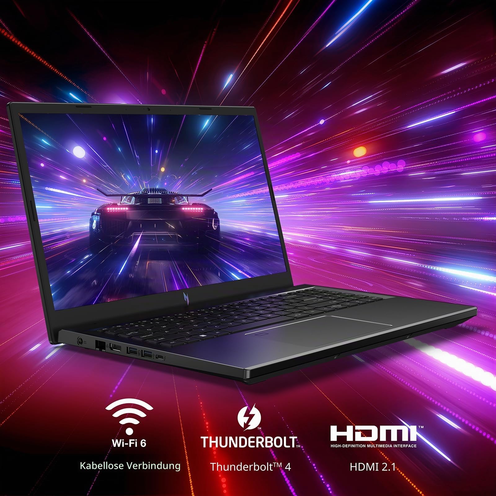 Acer Nitro V 15 ANV15 – 51 – 5673 Notebook Gaming, Prozessor Intel Core i5 – 13420H, RAM 16 GB DDR5, 512 GB SSD, Display 15,6 Zoll FHD IPS 144 Hz LED LCD, Nvidia GeForce RTX 4050 6 GB Windows 11 Home
