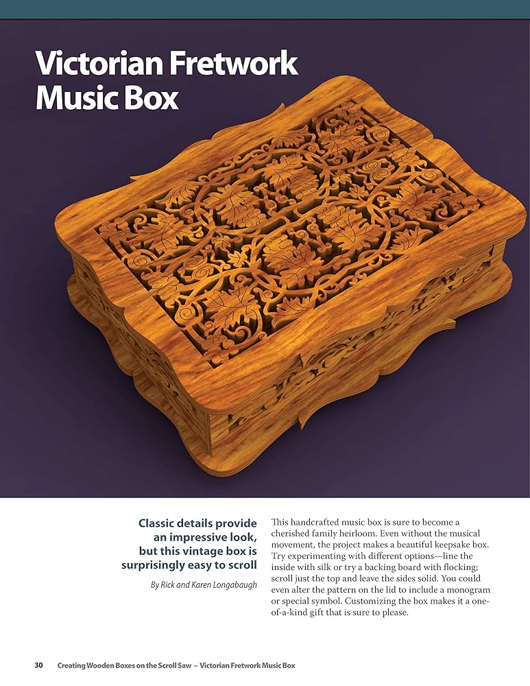 Creating Wooden Boxes on the Scroll Saw: Patterns and