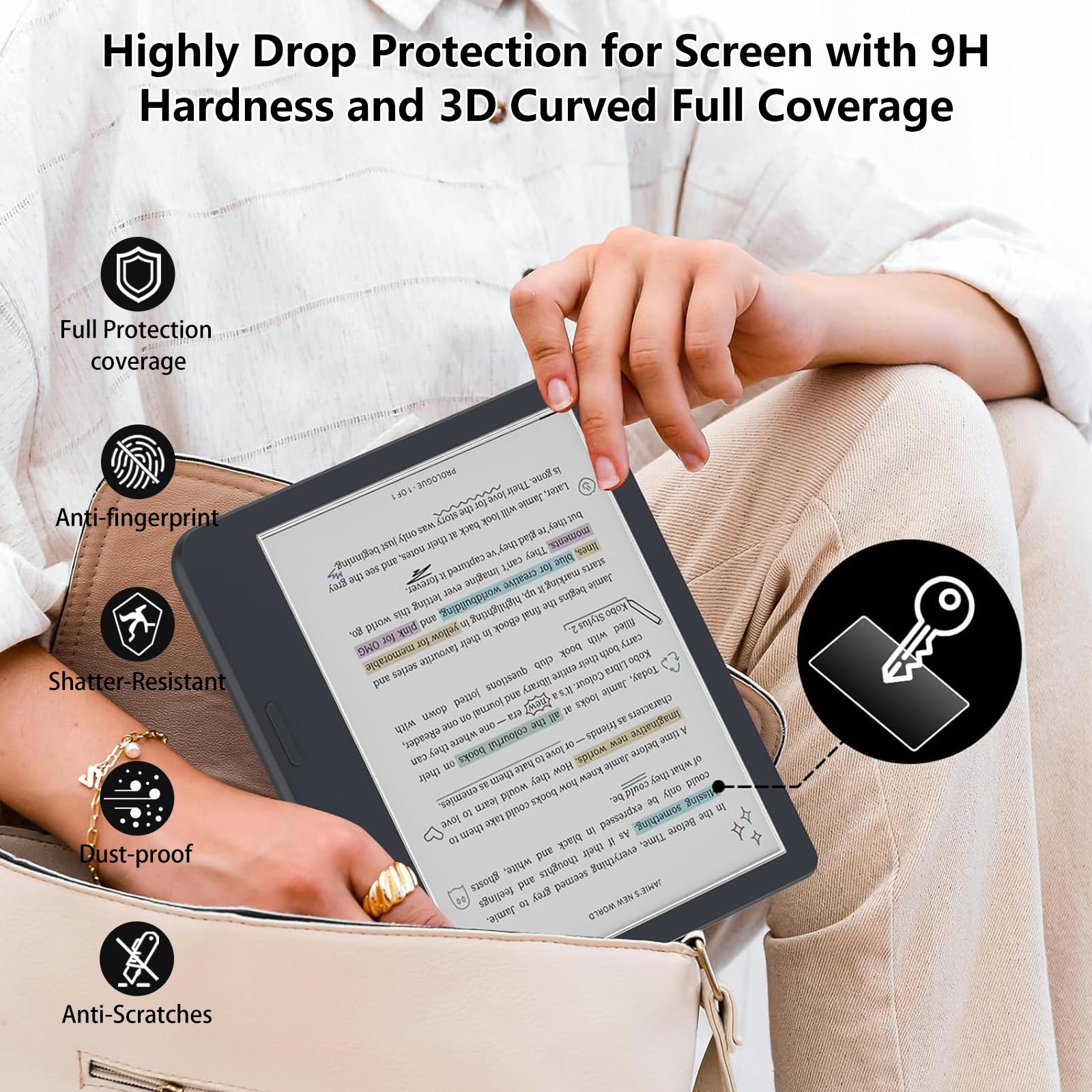 Amazon.com: Aircawin Screen Protector for 7'' Kobo Libra Colour