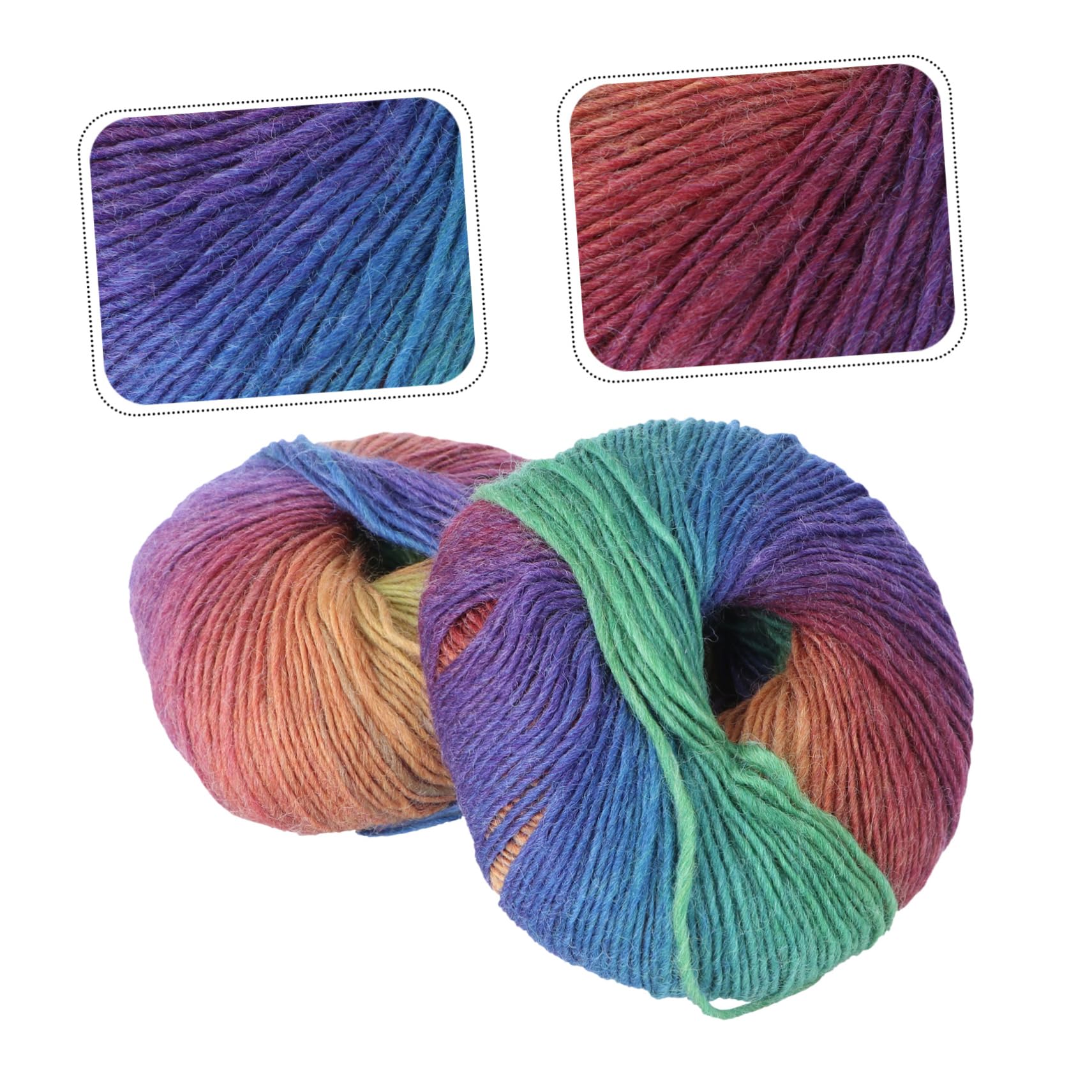 STOBOK 6rollen Bunte Wolle Farbverlauf Wolle Strickgarn Für Handarbeiten Geeignet Für Stricken Von Mützen Kleidung Socken Und Weiteren Kreativen Projekten Für Zuhause Und Bastelbedarf