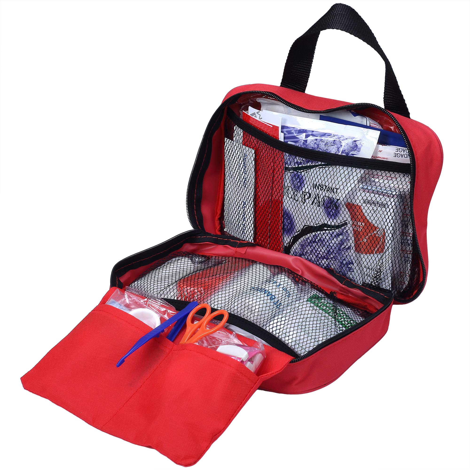 Trousse de Premier Secours 230 Pieces, Boite de d'urgence de Survie Exterieu Variete Complete pour Lieu de Travail, Maison, Voiture, Camping, Voyages, Sports Mini Boite Medical Aide d'urgence