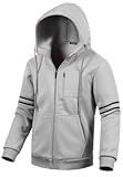 Men&apos;s Soft Fleece Fashion Hooded Sweatshirt Zip Up Sports Sweater Hoodie Jacket