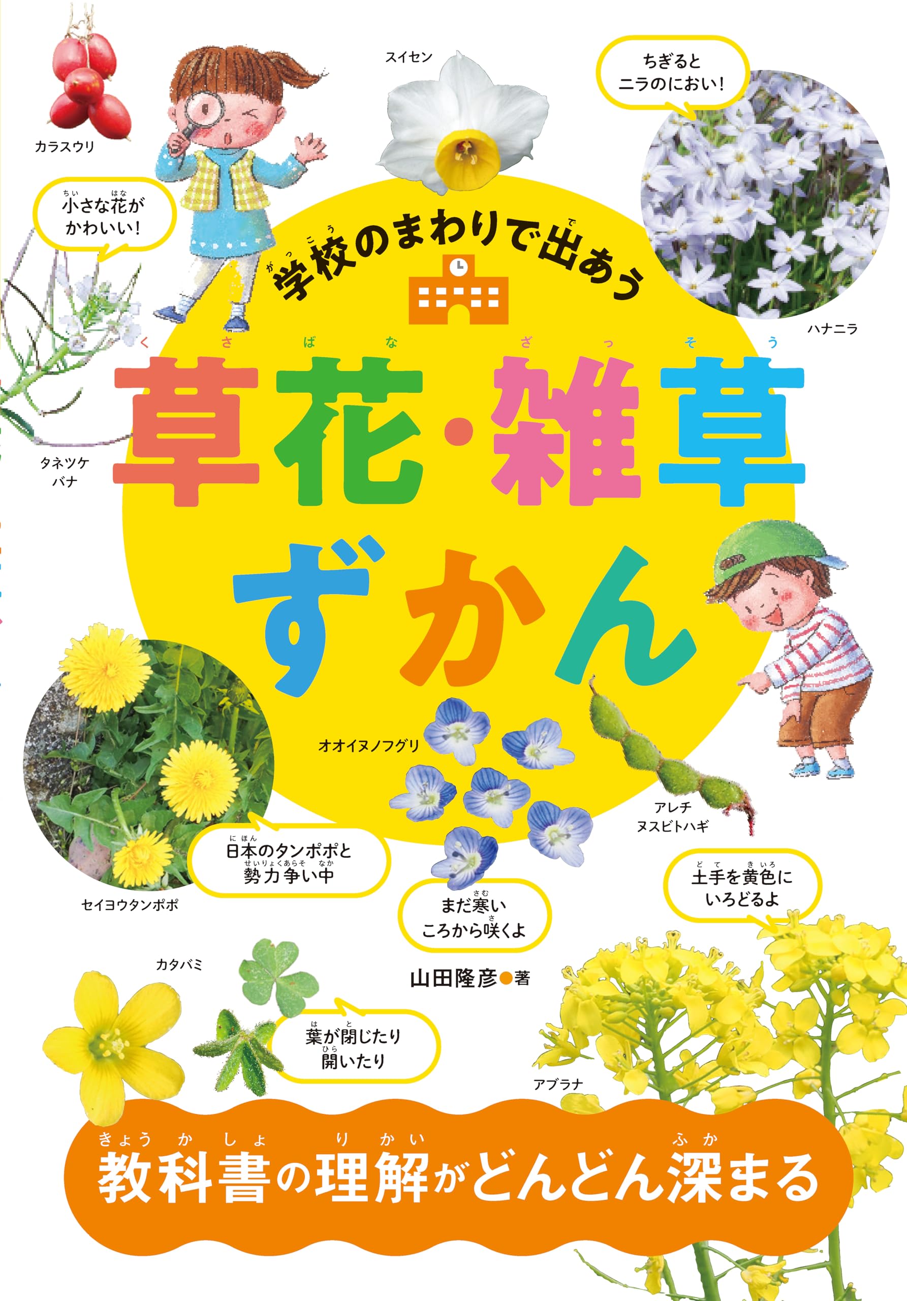 学校のまわりで出あう 草花・雑草ずかん | 山田 隆彦 |本 | 通販 | Amazon