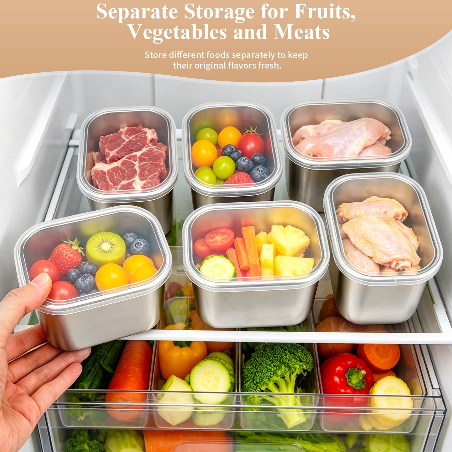 Caja Bento Snack Acero Inoxidable 6 Hermética Lavable Lavavajillas Estanca