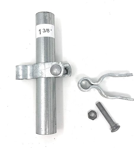 Miniatura 3 de Bisagra de marco de valla de acero prensado con perno - (paquete de 2 juegos) (1-38 pulgadas)