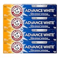 Vista 11 de ARM & HAMMER Advance White Pasta de dientes, Pasta de dientes blanqueadora de bicarbonato de sodio con Tecnología de Defensa contra Manchas y Flúor