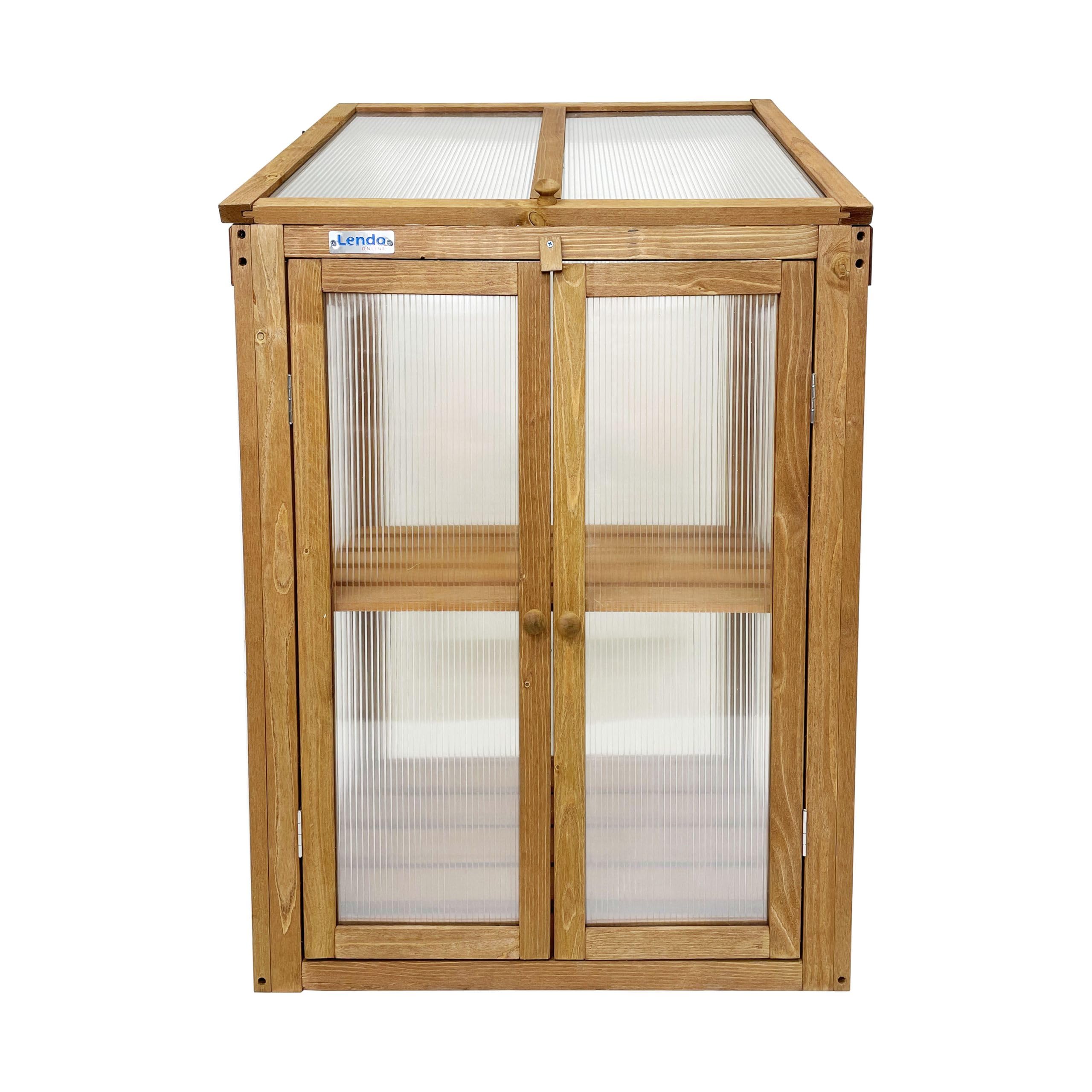 Szklarnia 60x49x97,5 cm Drewno świerkowe PC Brązowy