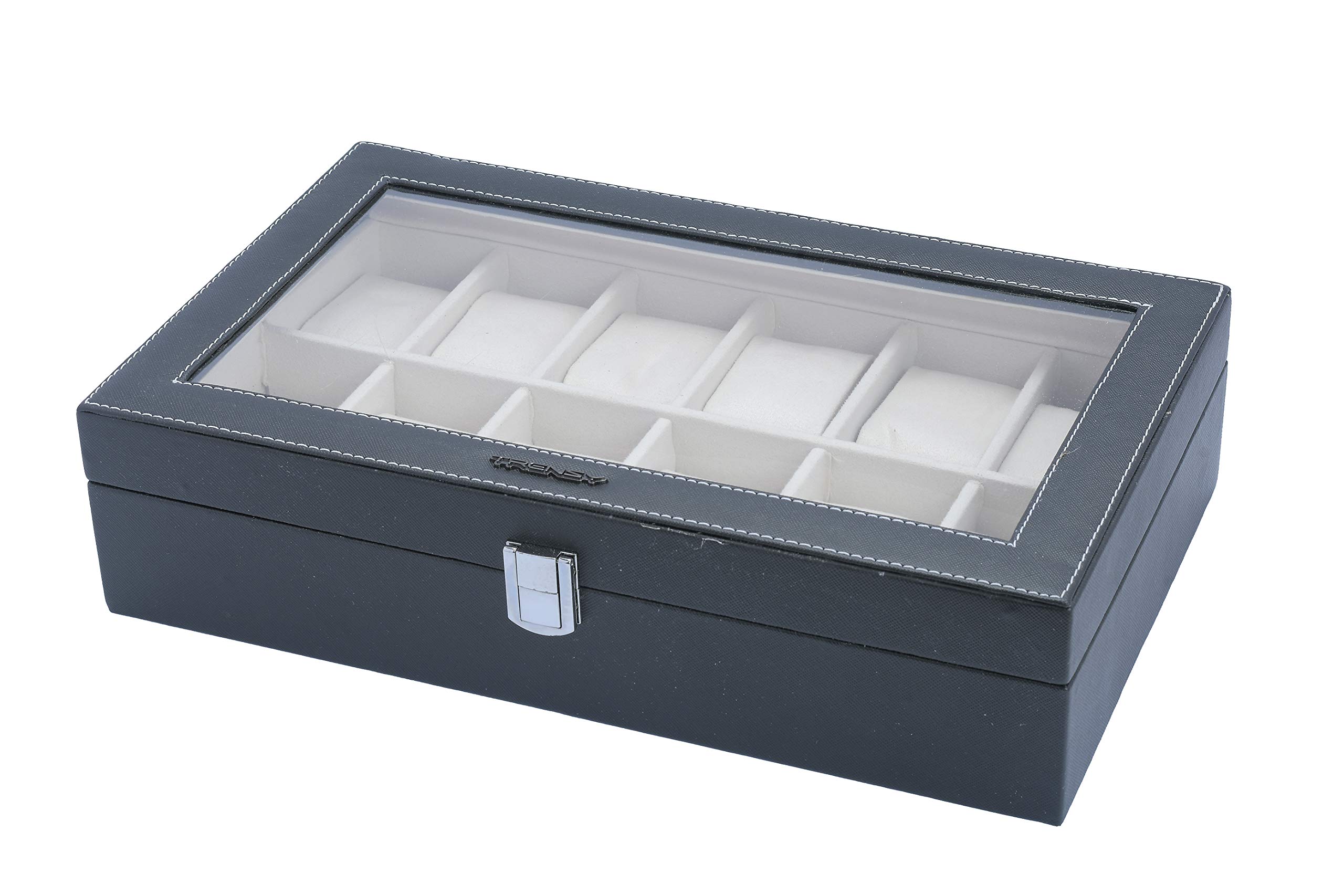 Casa Exclusive Watch Storage Box Display Case Organizer with Finish and Glass Window with 12 Slots (B07ZTNCHFV) Amazon Price History, Amazon Price Tracker